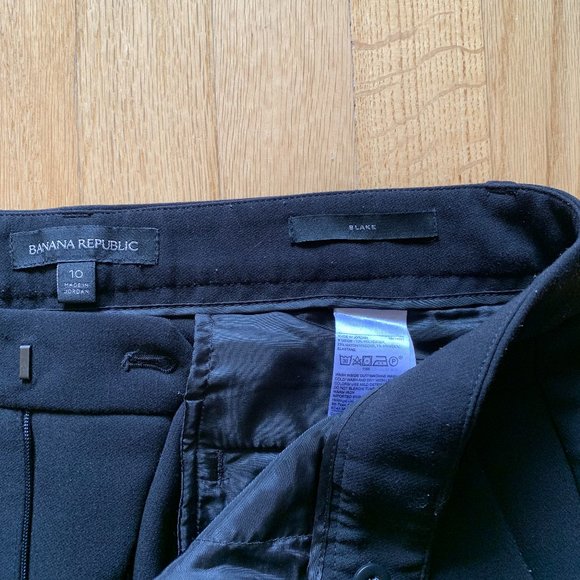 Banana Republic // Black Blake Wide Leg Pant - Picture 3 of 8